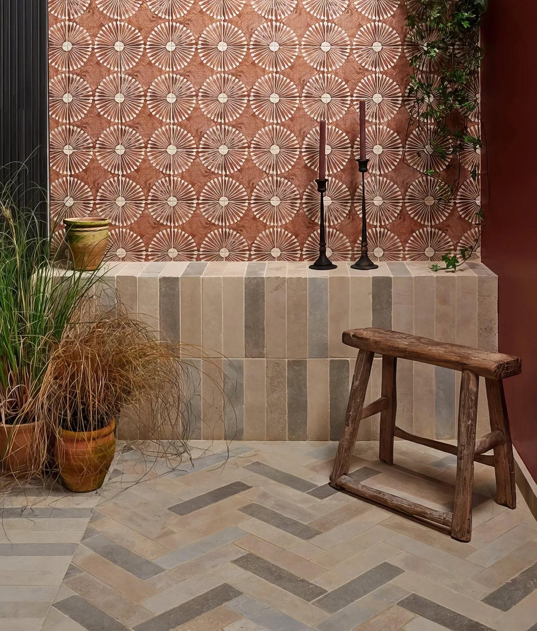 Castilan Limestone Parquet Tumbled