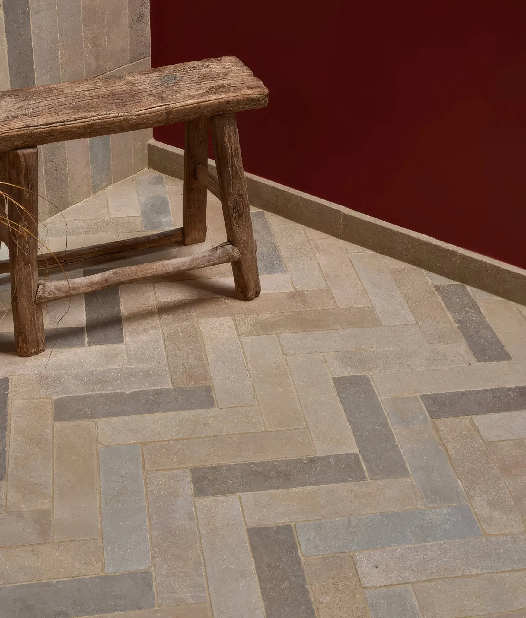 Castilan Limestone Parquet Tumbled