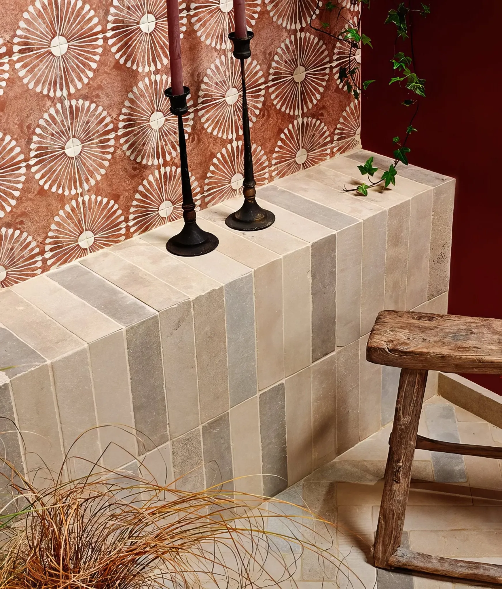 Castilan Limestone Parquet Tumbled