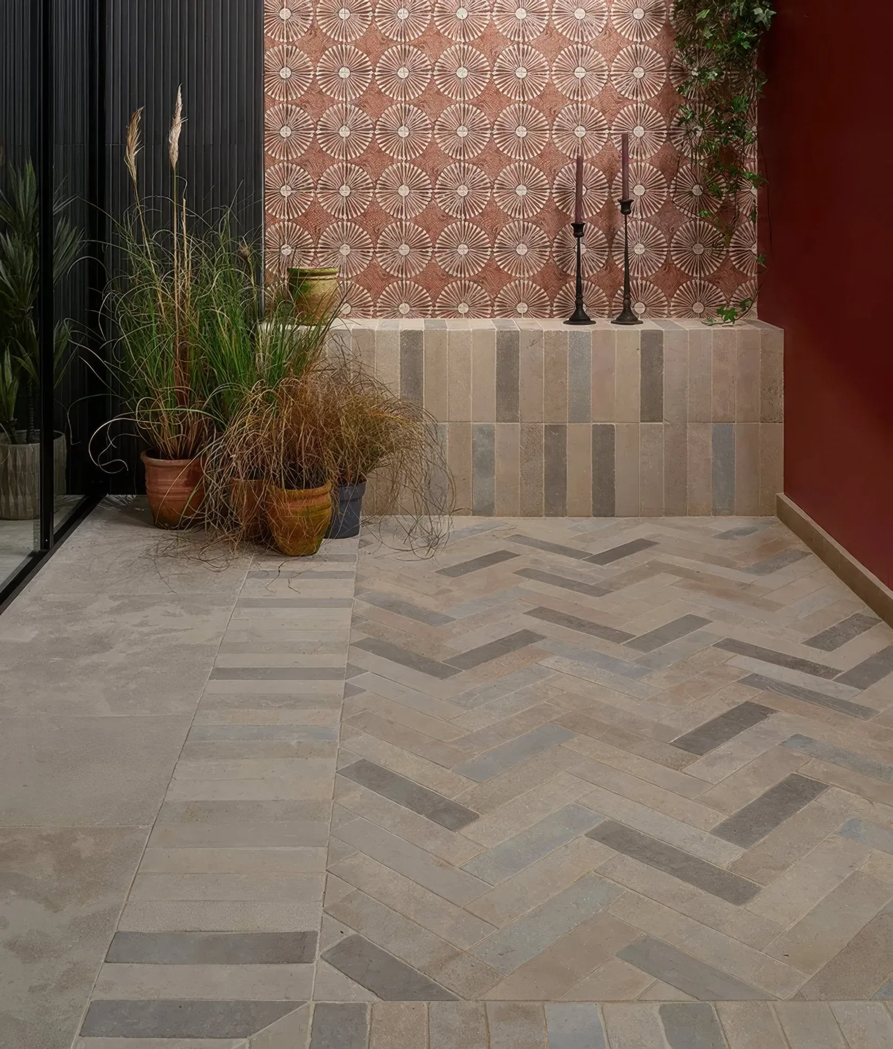 Castilan Limestone Parquet Tumbled