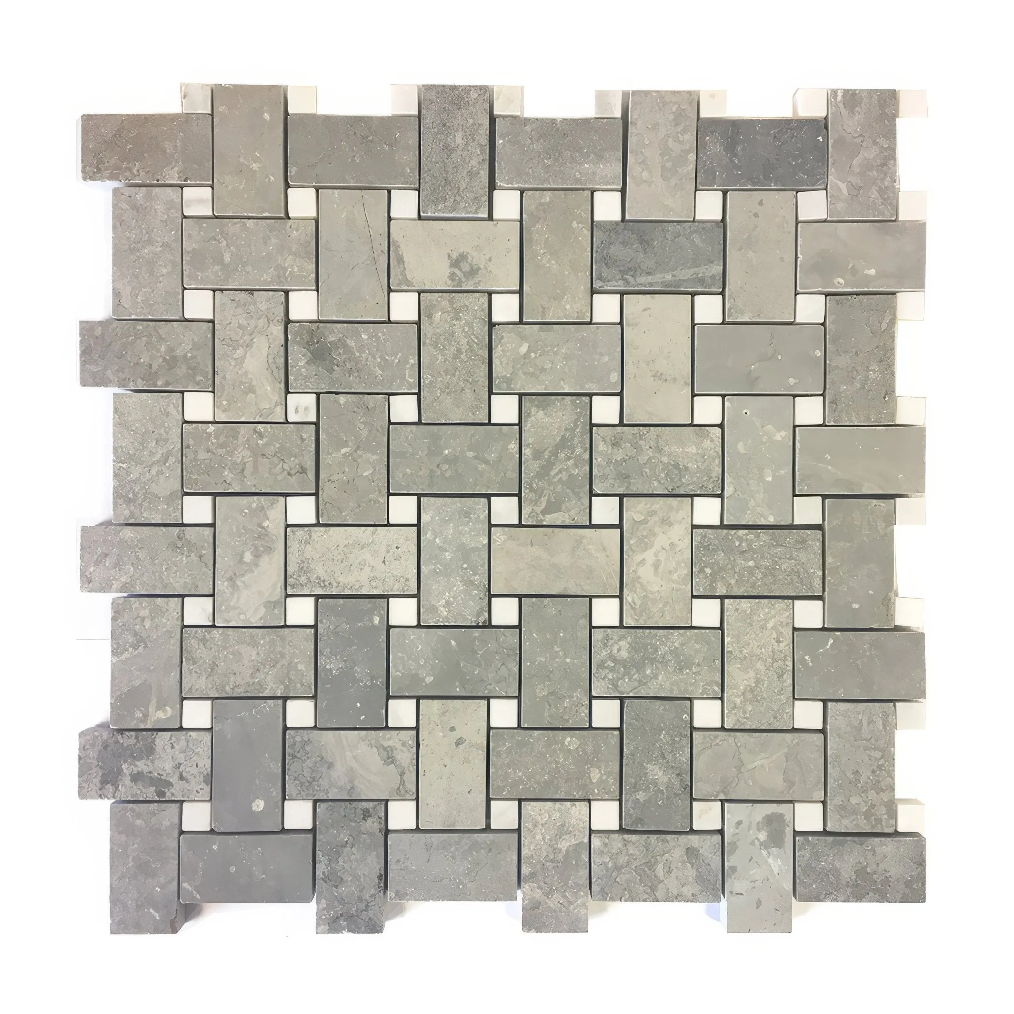 Cement Basketweave Mosaic