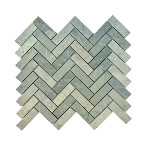Cement Herringbone Mosaic