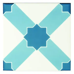 Chambray Blue on Brilliant White