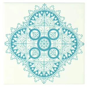 Chantilly Blue on Brilliant White