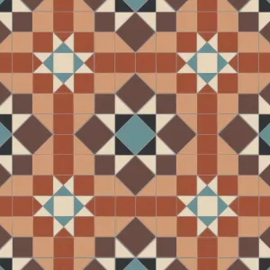 Chatsworth Black, Blue, Brown, Buff, Red, & White