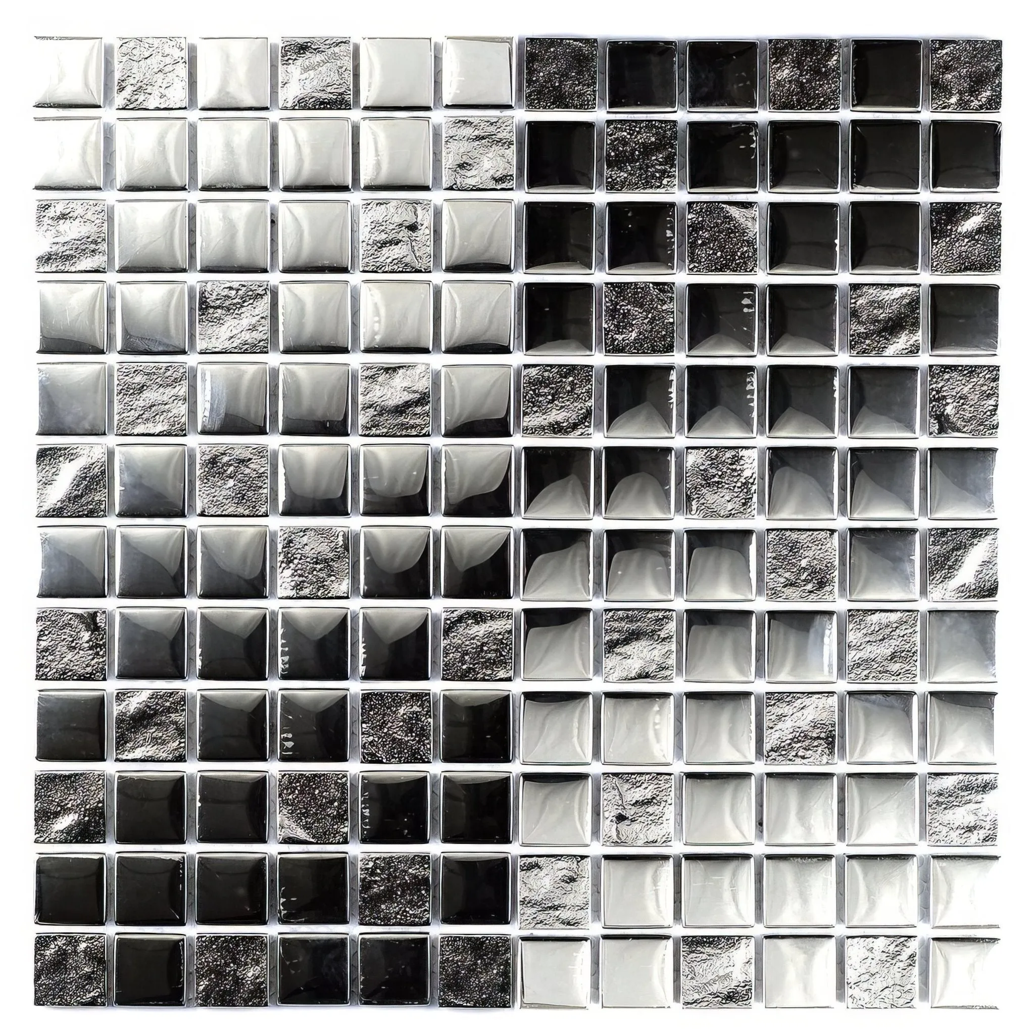 Chrome Pattern Glass Mosaic