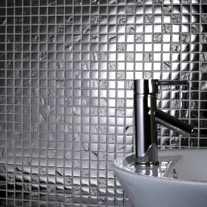 Chrome Pattern Glass Mosaic