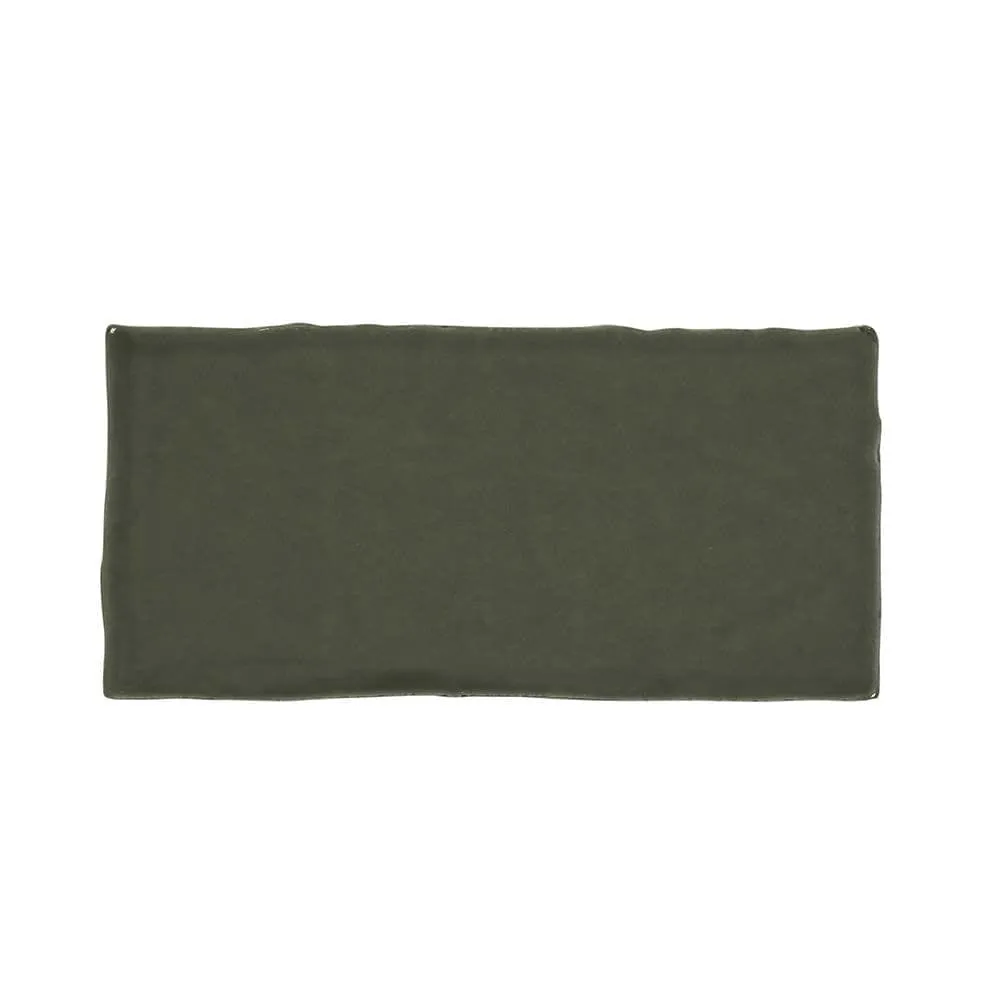 Clay Olive Ceramic Glazed Wall Tile 65x130mm