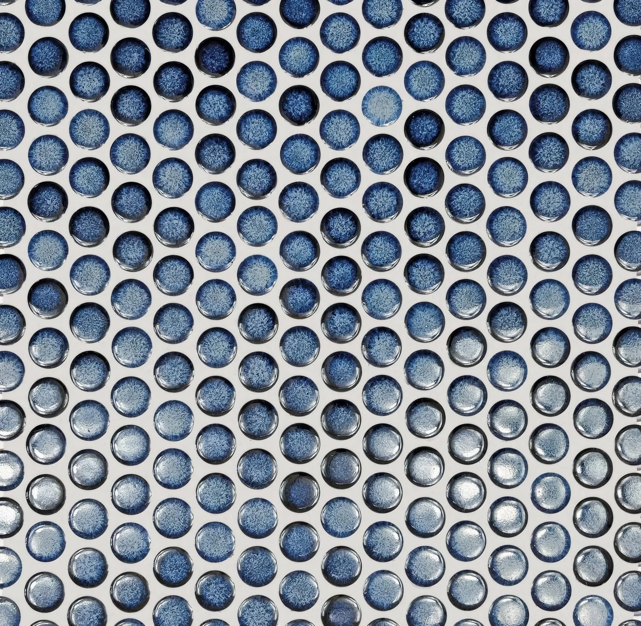 Copenhagen Penny Round Blue Mosaic