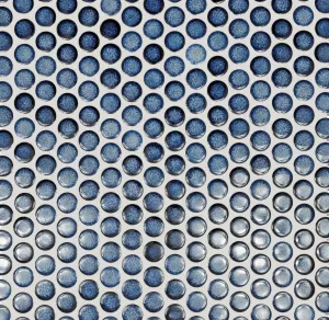 Copenhagen Penny Round Blue Mosaic