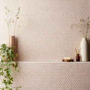 Copenhagen Penny Round Pink Mosaic