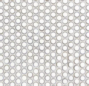 Copenhagen Penny Round White Mosaic