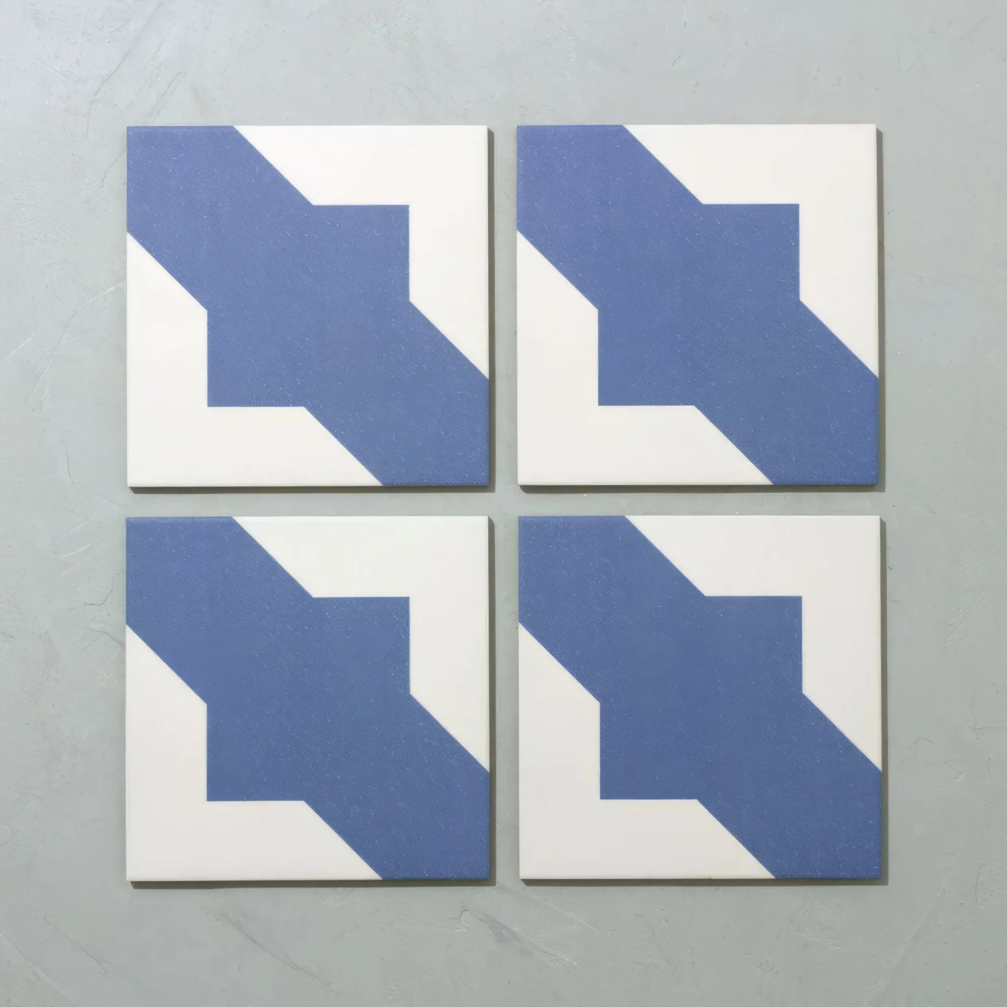 Crosses Navy Porcelain Tile