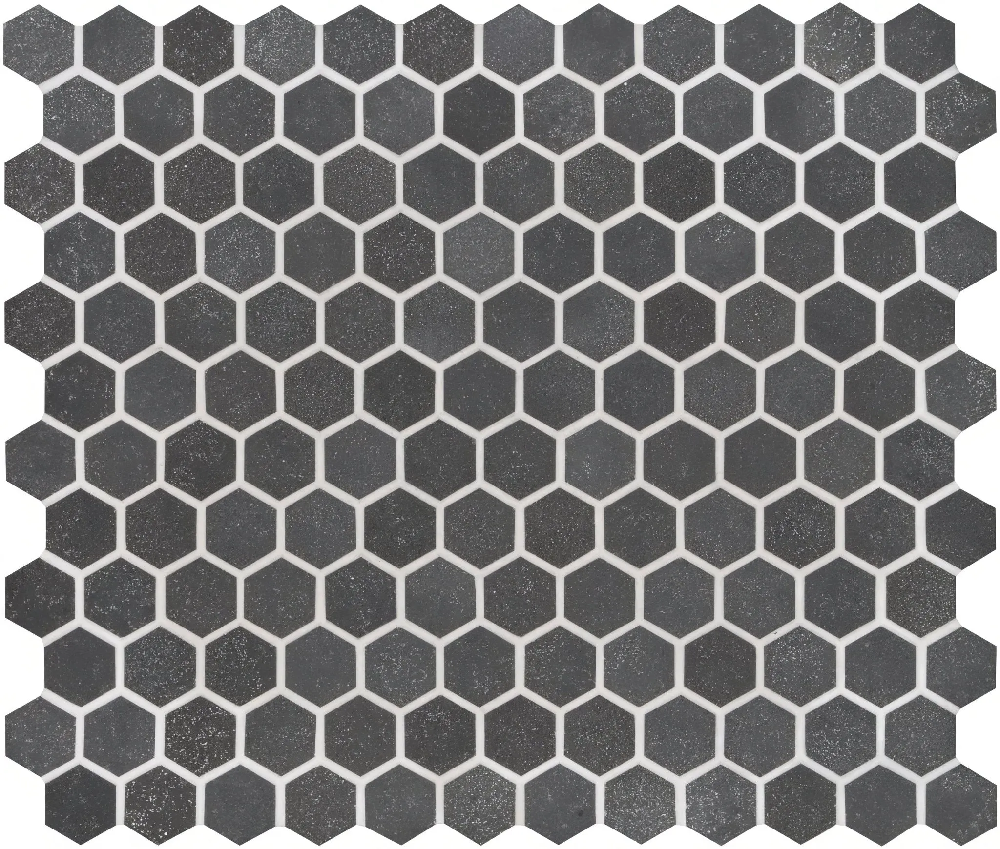 Crypto Small Hexagon Honed Marble Mosaic