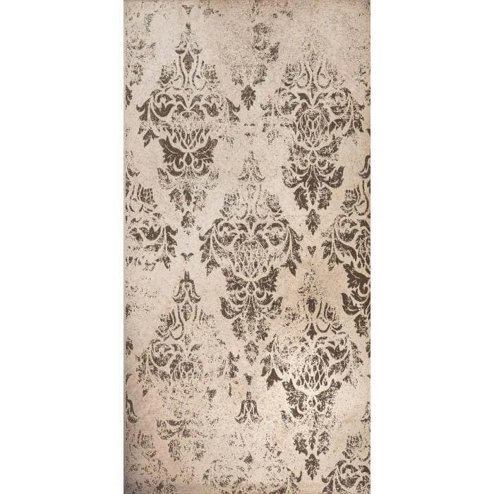 Damask Distressed Rose Gold