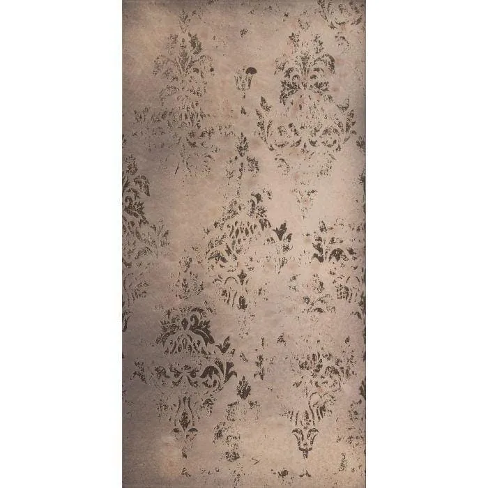 Damask Distressed Rose Gold