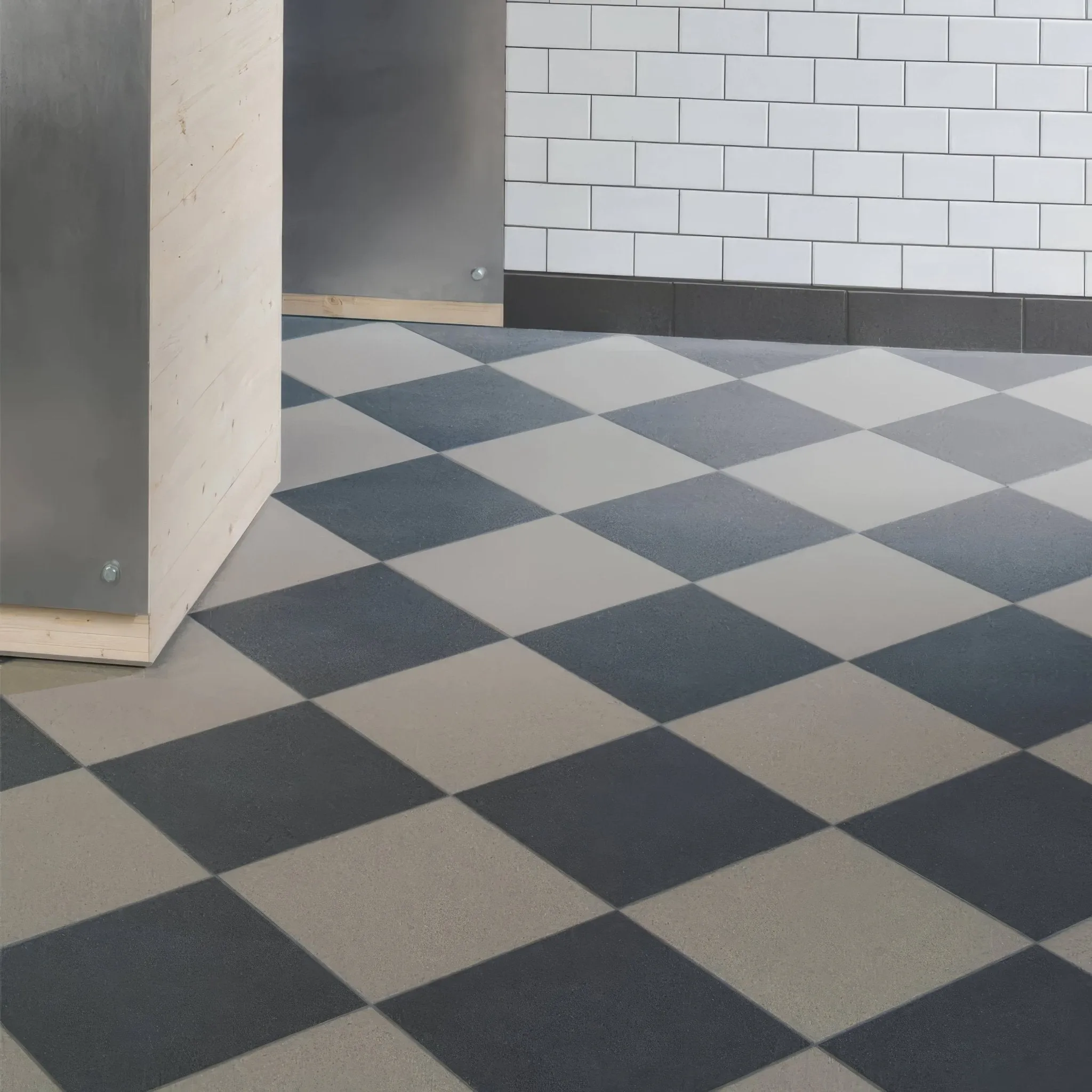 Dark Grey Flat Quarry Tile 148x148x9mm