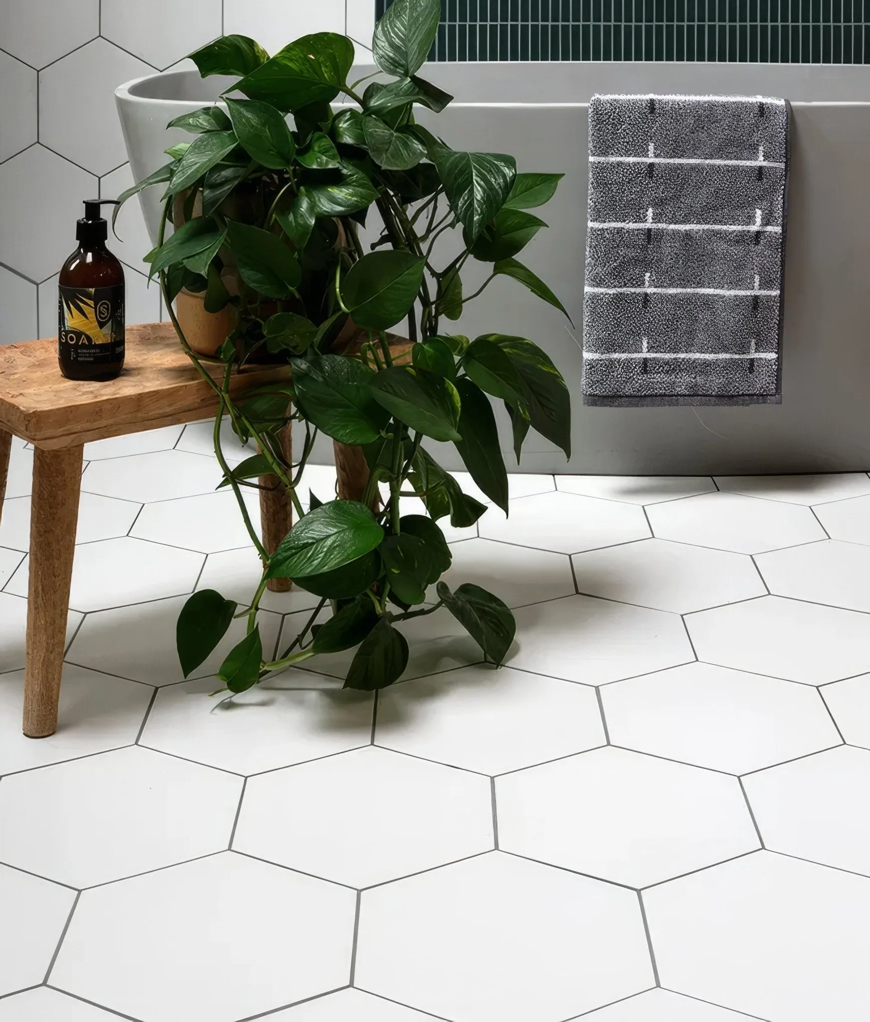Delicate Porcelain Hexagon
