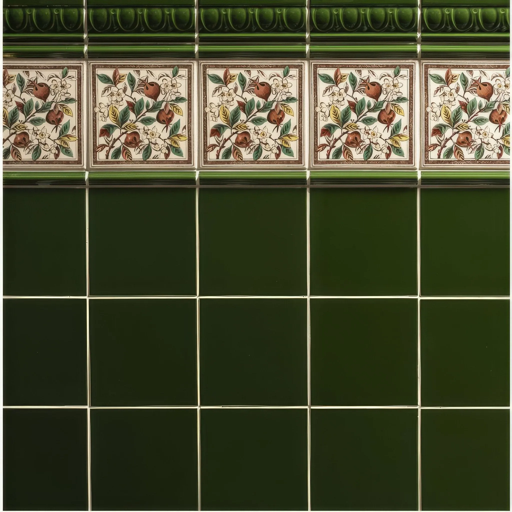 Edwardian Green Field Tile