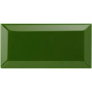 Edwardian Green Metro Bevelled Tile