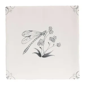 English Delft Charcoal Dragonfly