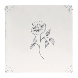 English Delft Charcoal Peony