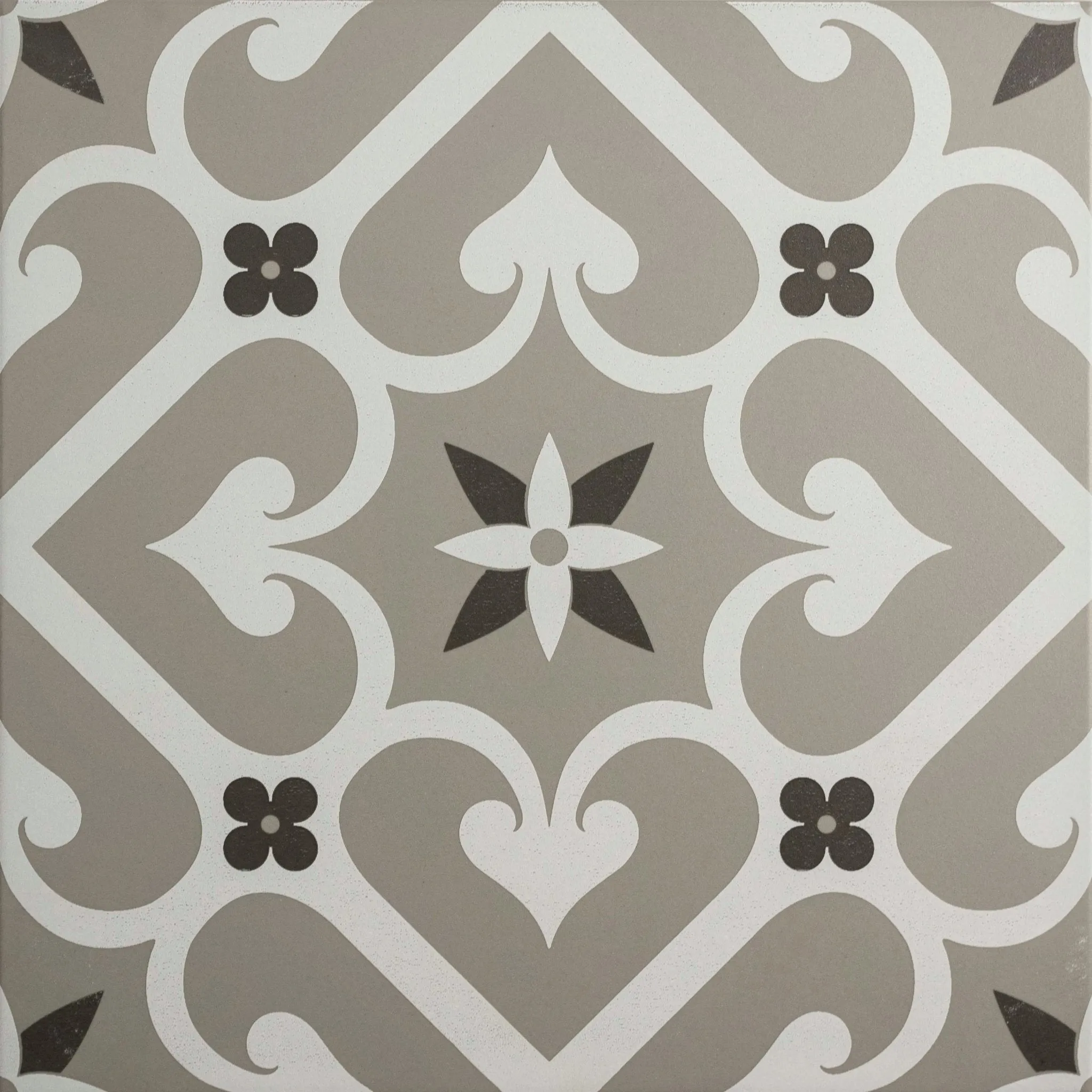 Epoque White & Dark Grey on Grey