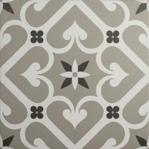 Epoque White & Dark Grey on Grey