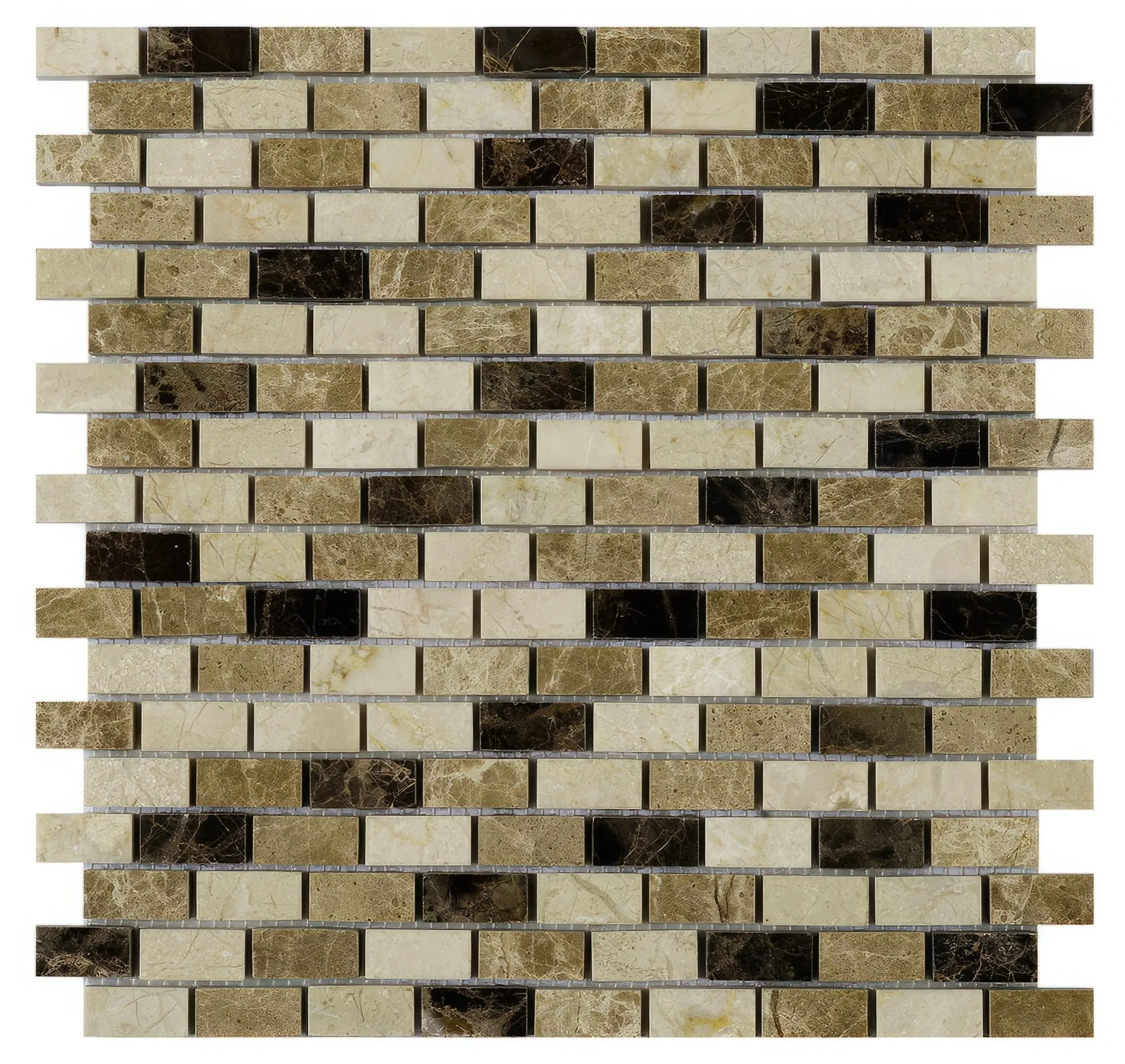 Expresso Polished Marble Mosaic 15x32mm