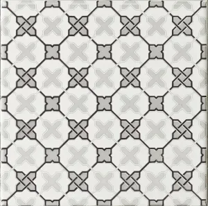 Filigree Grey on Brilliant White