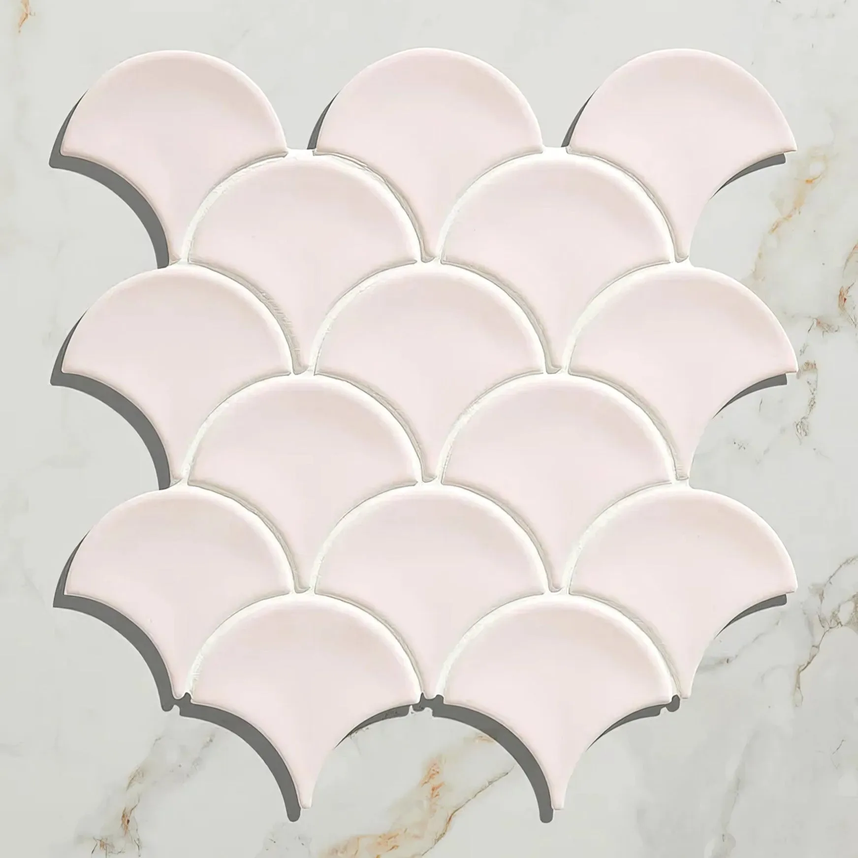 Gelato Porcelain Mosaic Cotton Candy