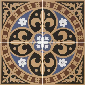 Gladstone 4 Tile Set Blue/Red