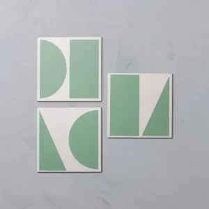 Green Split Shift Porcelain Tiles