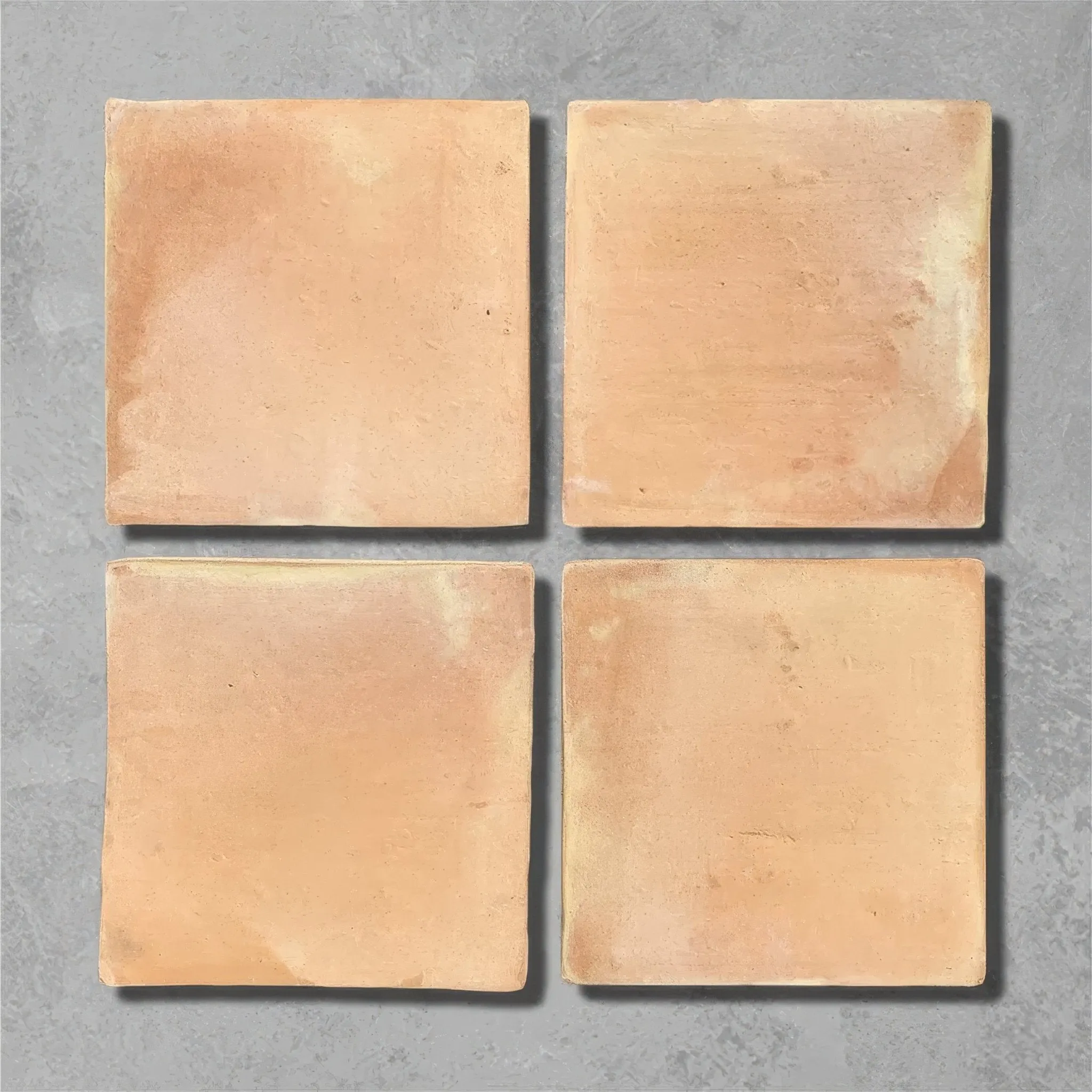 Handmade Large Square Naranja Terracotta