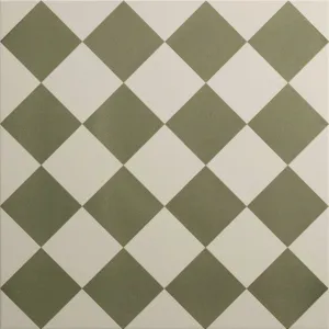 Harlequin Small Green on Chalk