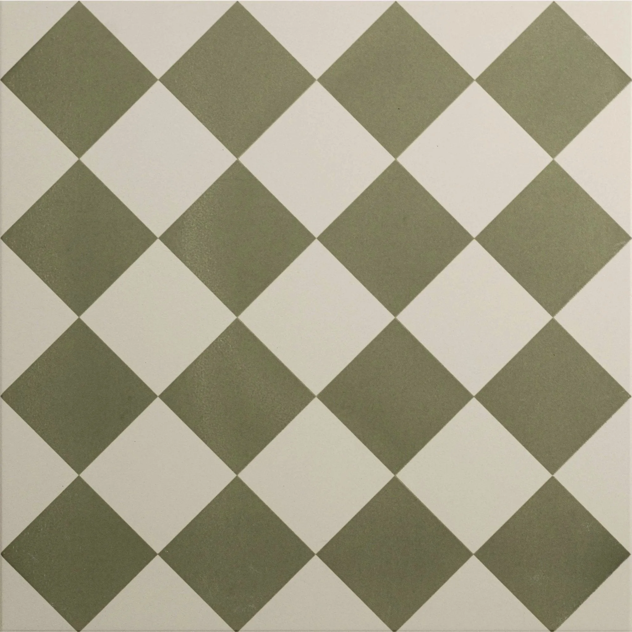 Harlequin Small Green on Chalk