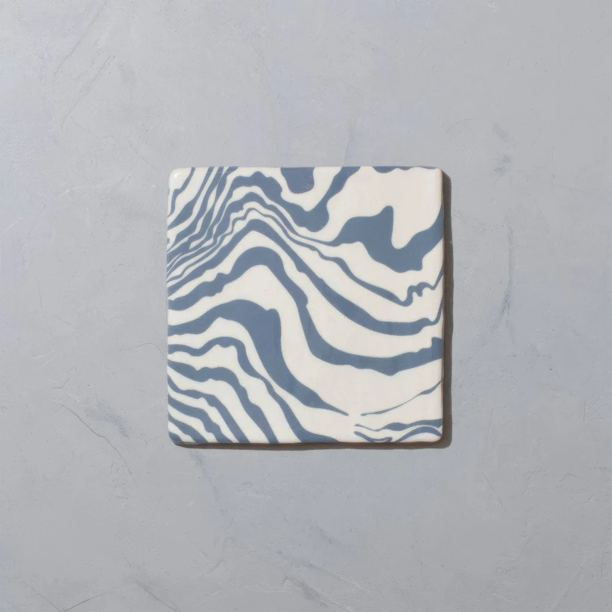 Henry Holland Studio Pour Blue Glazed Square