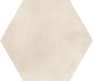 Hexagon Beige Plain
