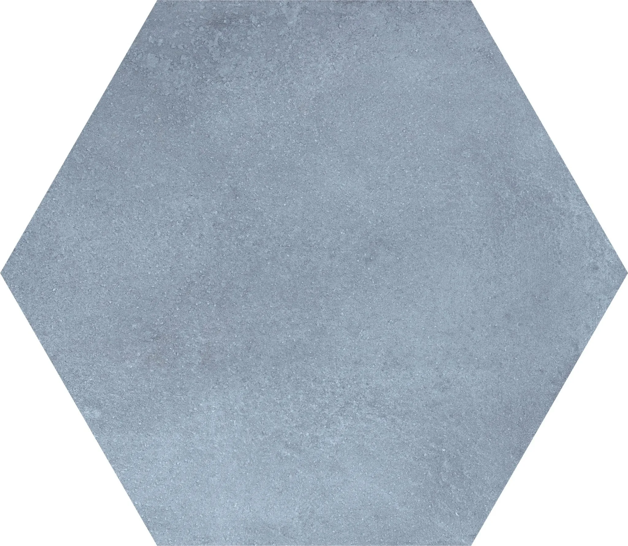 Hexagon Blue Plain