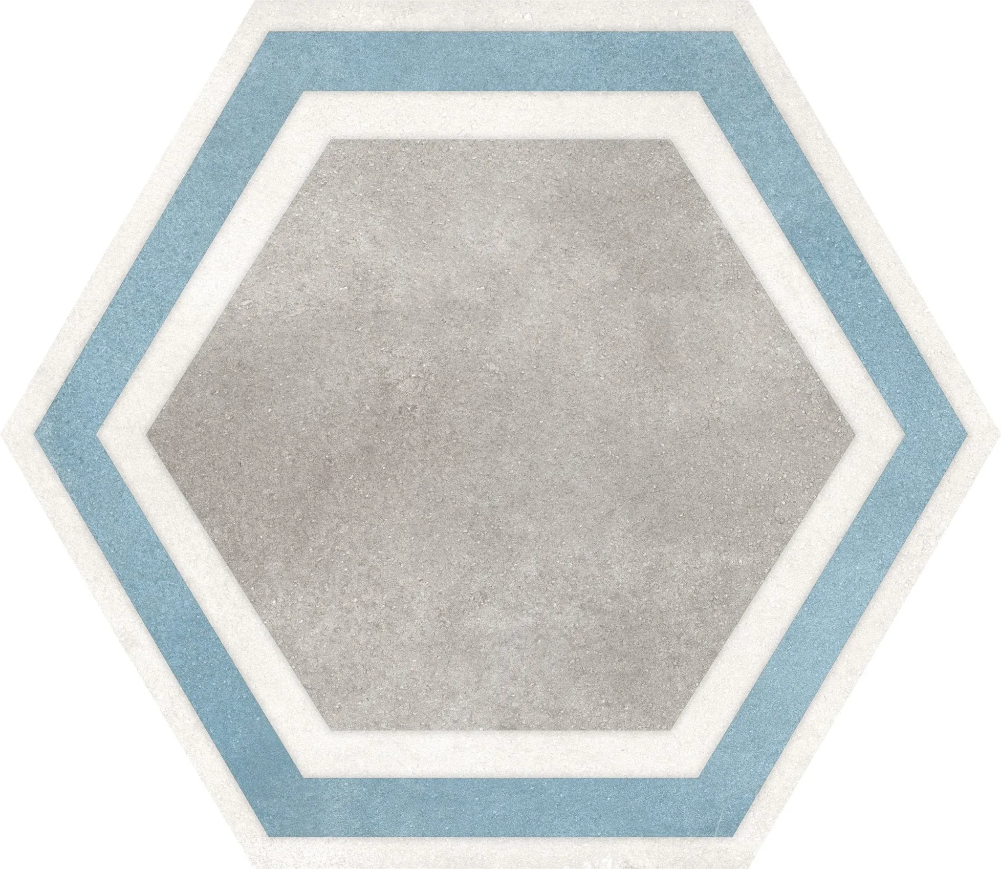 Hexagon Grey Framed