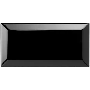 Jet Black Metro Bevelled Tile