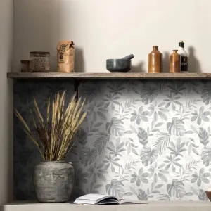 Jungle Grove Blue 18 Tile Panel