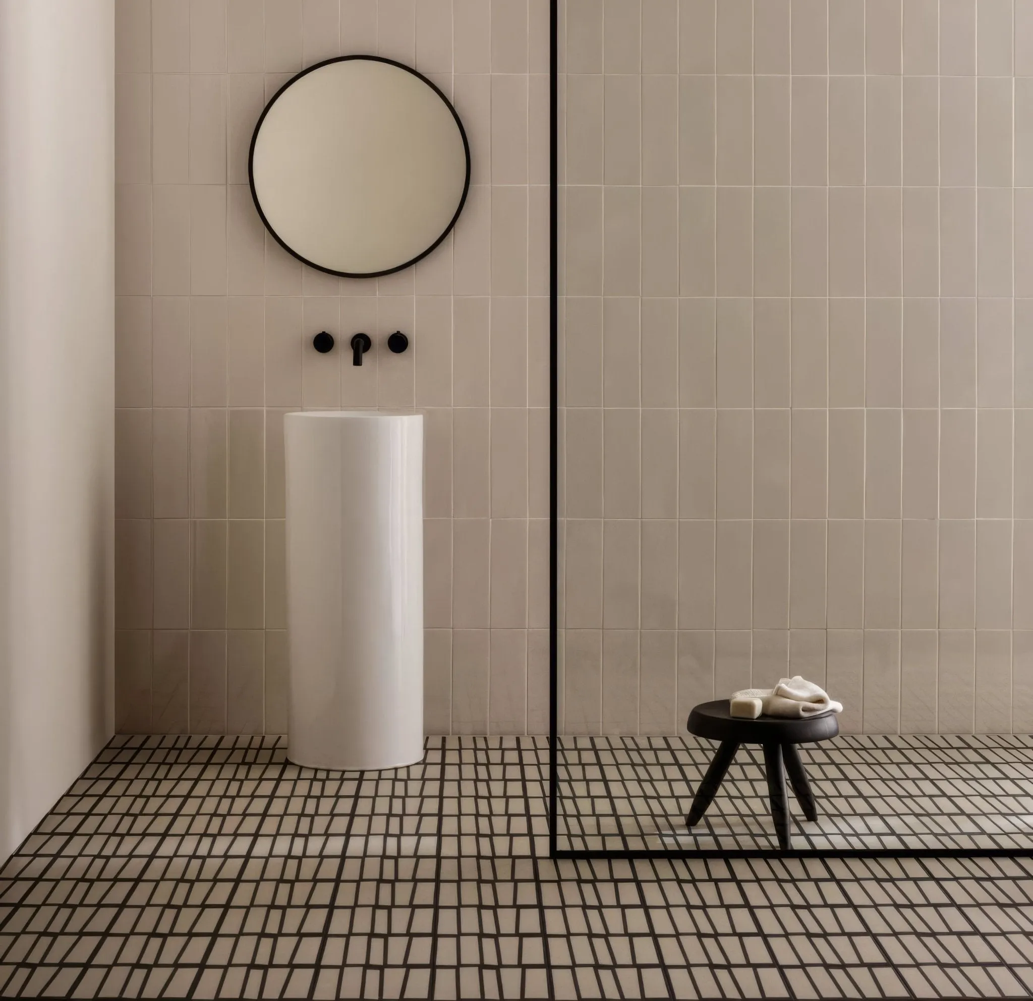 Kelly Hoppen Strip Beige and Black
