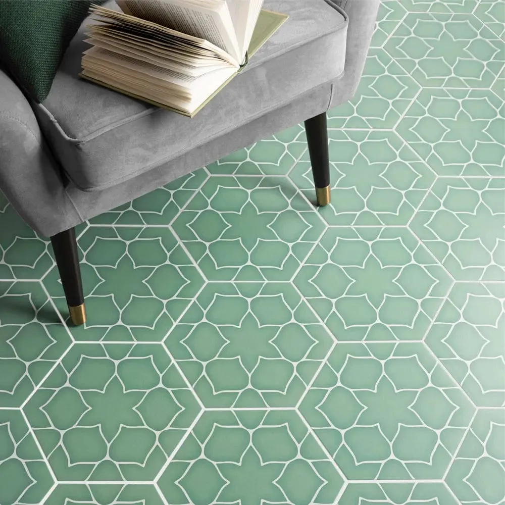 Kerala Hexagon Aqua