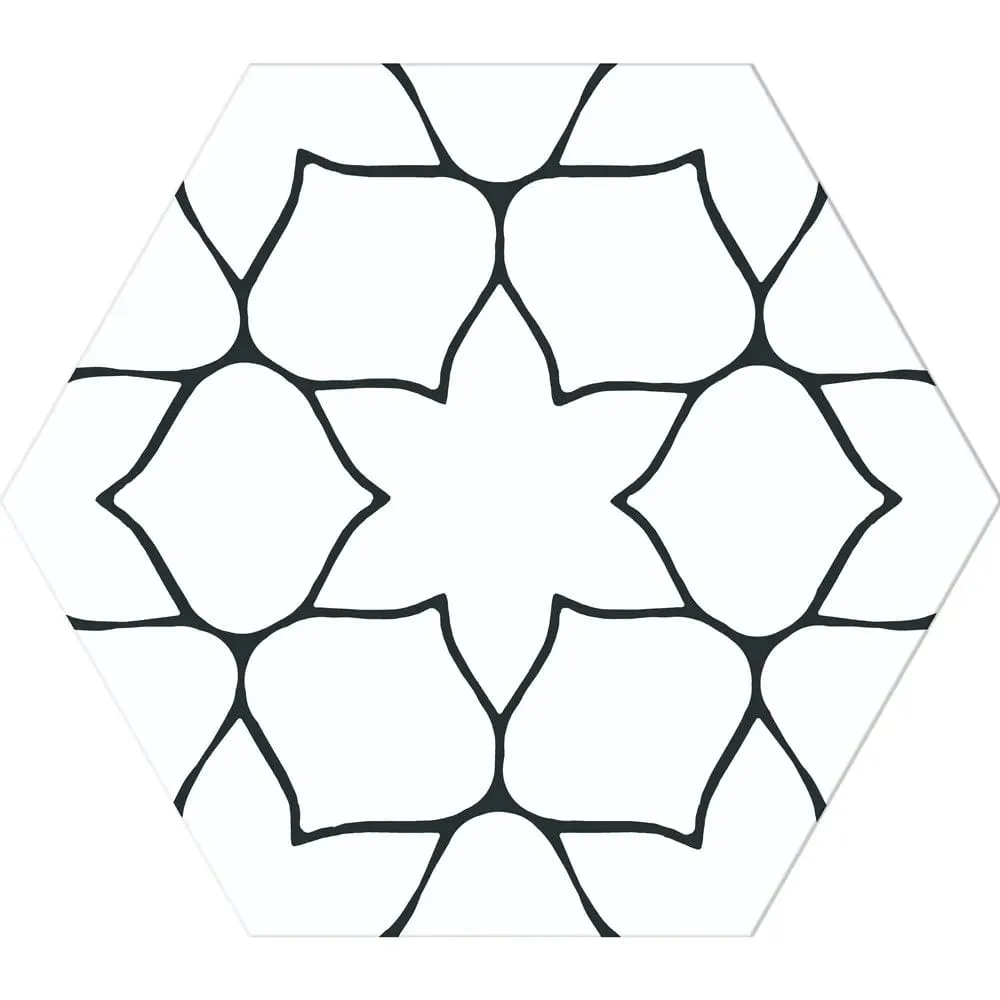 Kerala Hexagon White