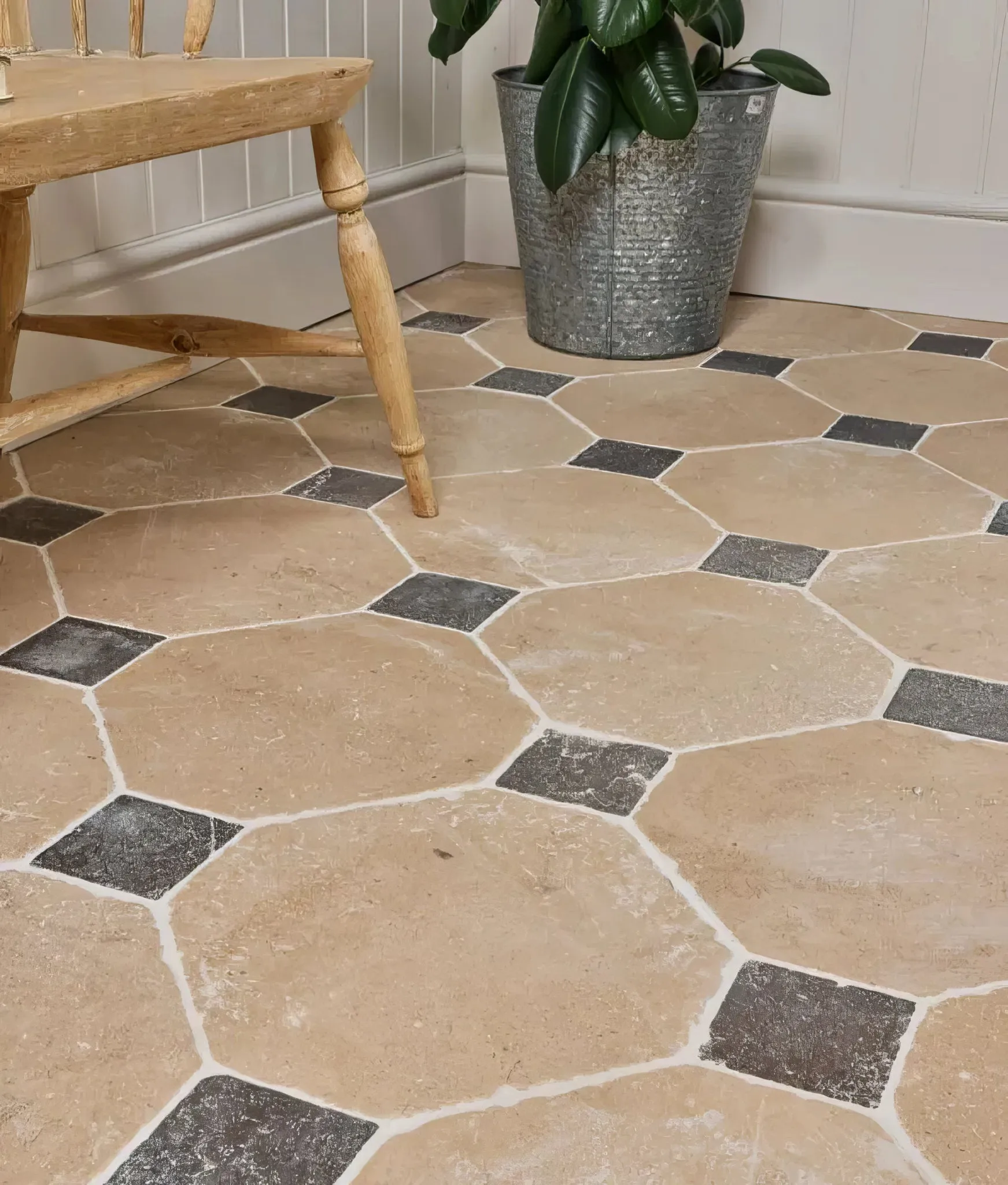 Lacock Limestone Heritage Finish Octagon & Cabochons