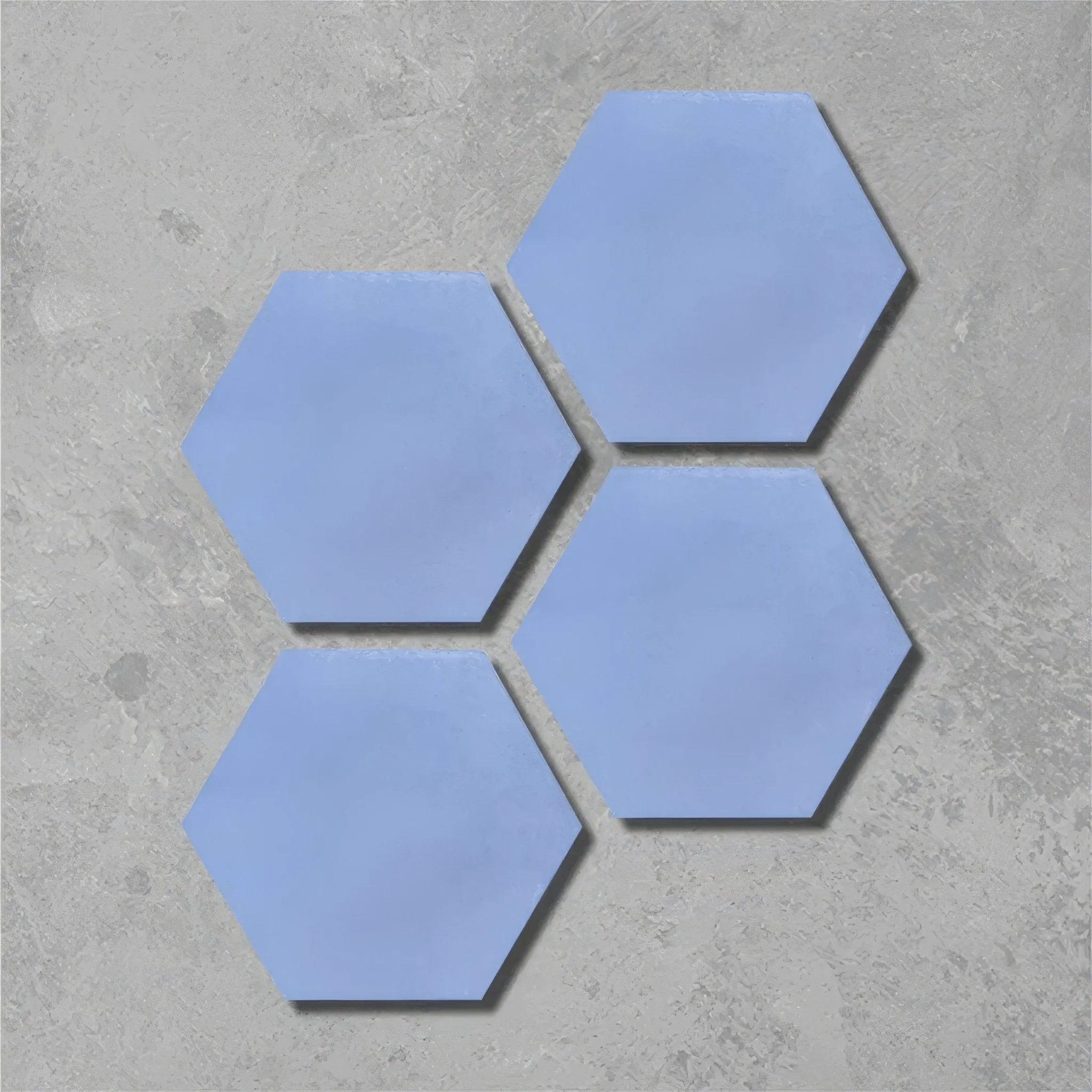 Lake Blue Hexagonal Tile