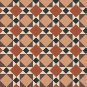 Lambeth Black, Brown, Buff, Red & White