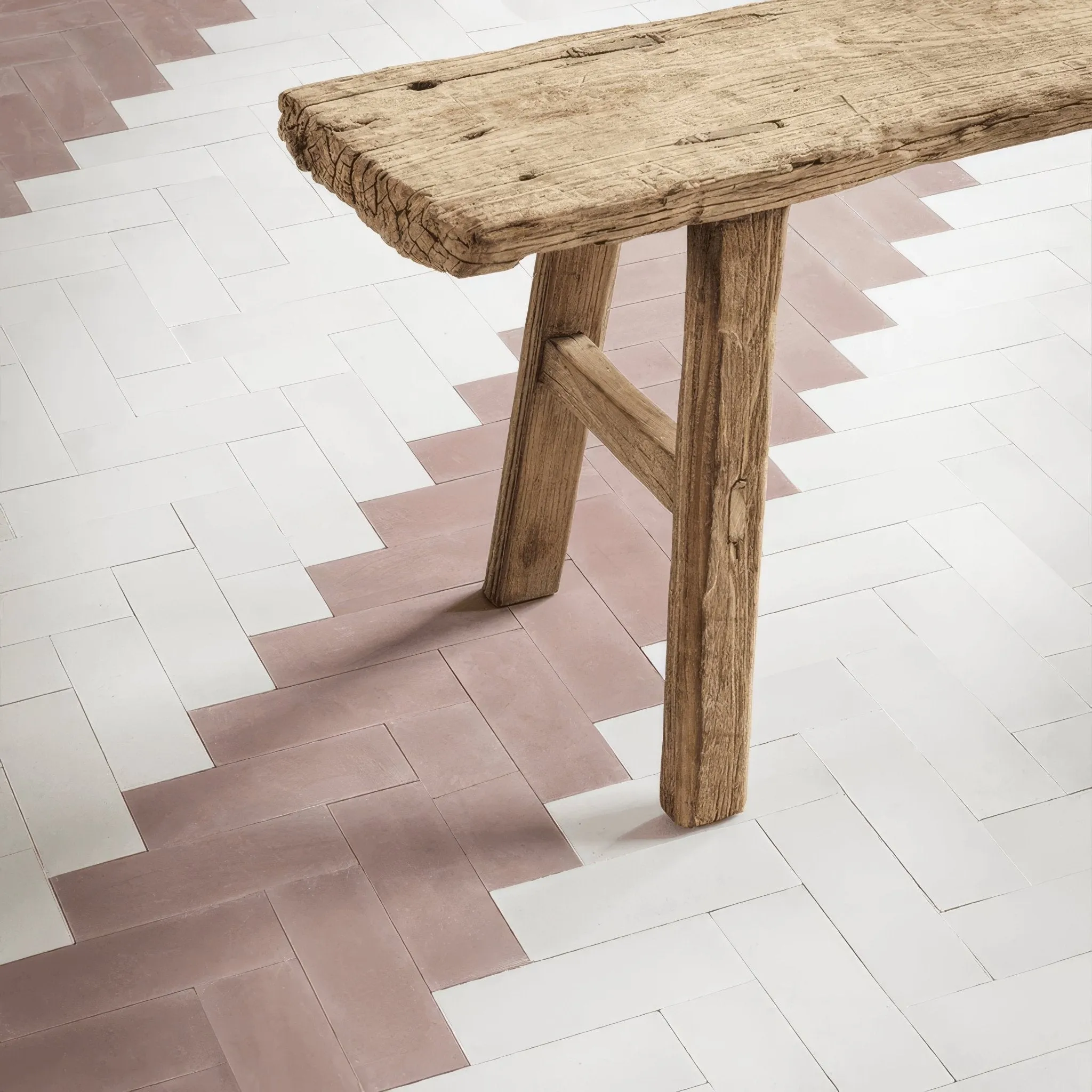 Leather Herringbone Tile
