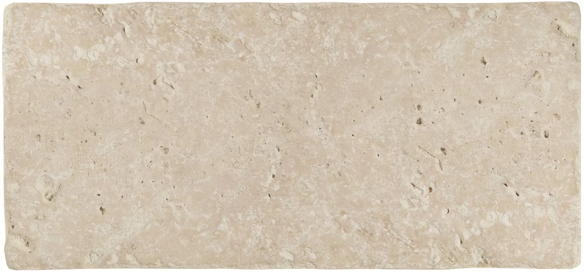 Levantine Ivory Unfilled & Tumbled Travertine 406 x 203mm